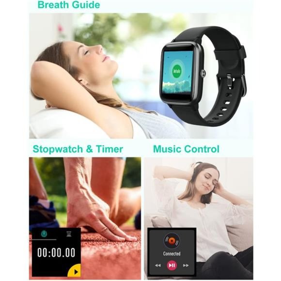 Smart Watch for iOS and Android Phones, Watches for Men Women IP68 Waterproof - Picture 6 of 6